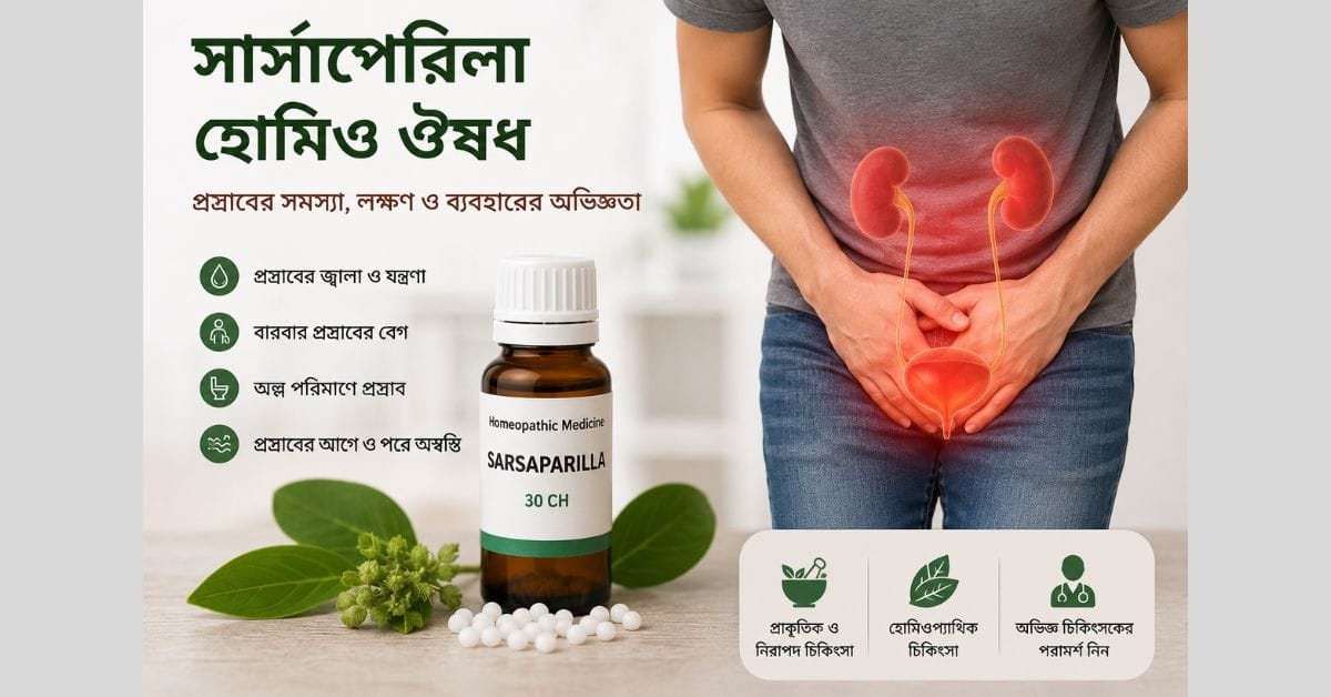 সার্সাপেরিলা হোমিও ঔষধ ও প্রস্রাবের সমস্যার লক্ষণ