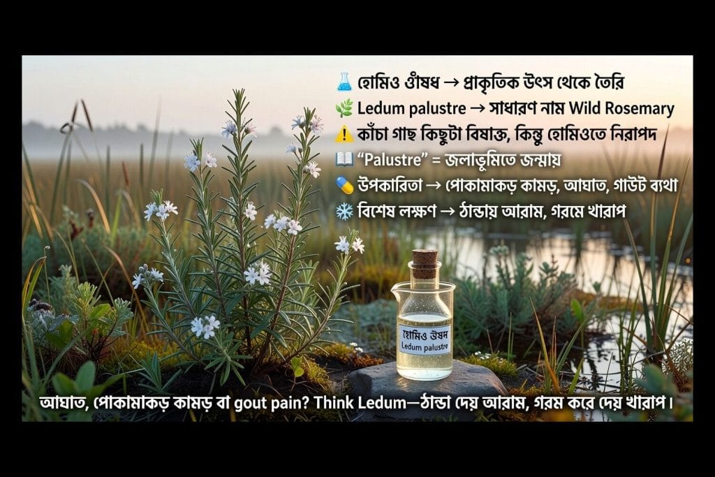 Ledum Palustre Homeopathy Treatment for Gout and High Uric Acid 2