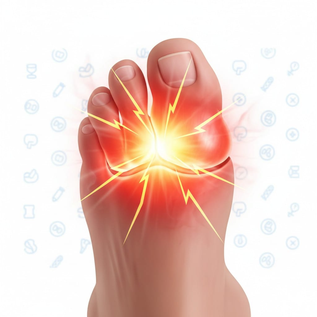 gout symptoms big toe